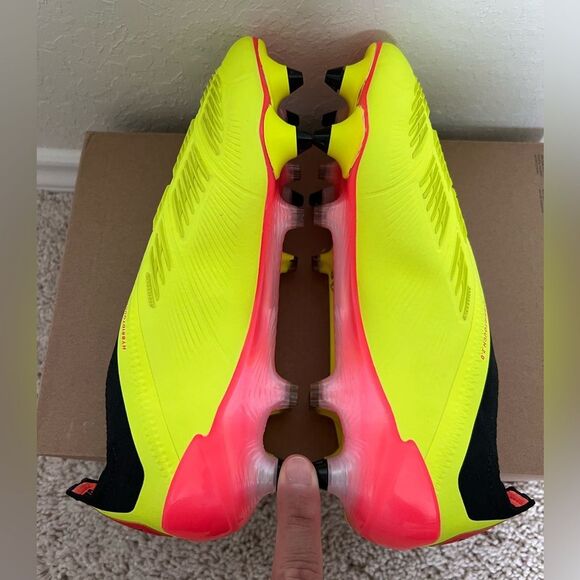 adidas Predator Elite LS Neon Yellow and Black Shoes main image 6